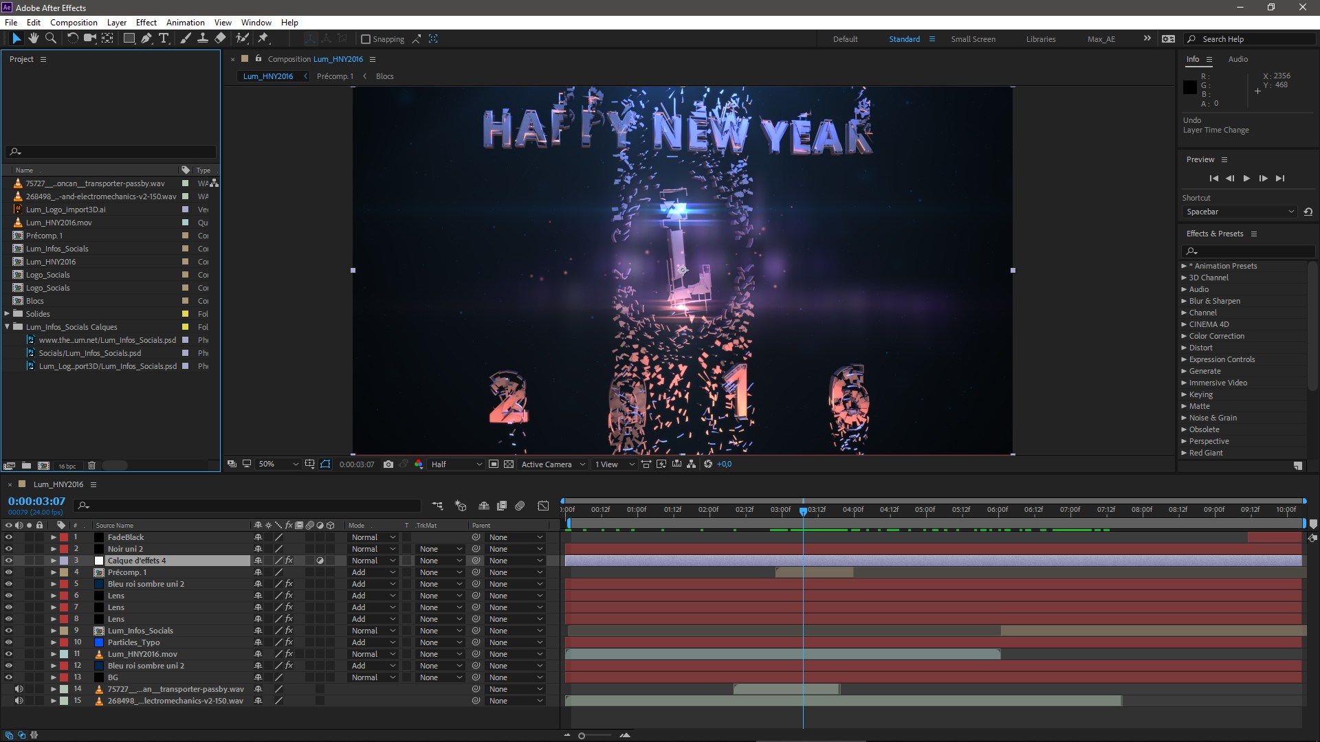 After Effects project screenshot