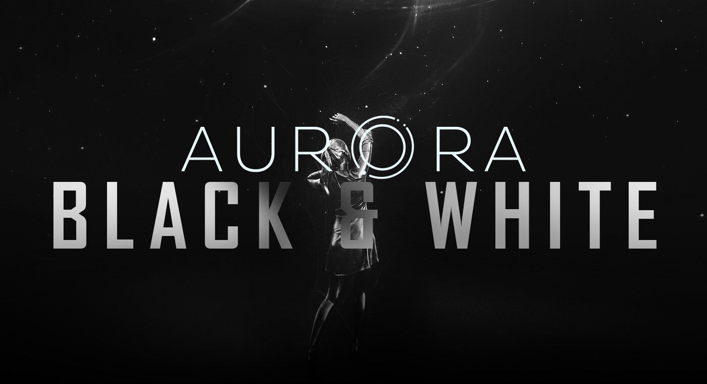 Digital art news, project Aurora black-and-white exhibition.